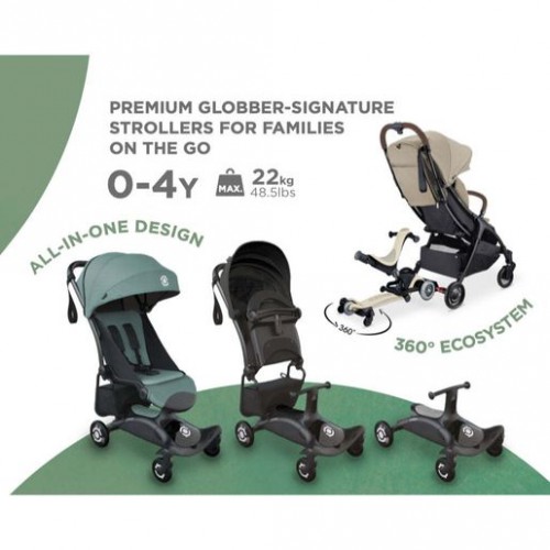 GLOBBER Stroll Lite 輕盈可摺疊嬰兒車（0至4歲）